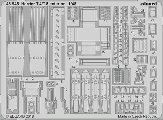1/48 Aircraft- Harrier T4/T8 Exterior for KIN (D)