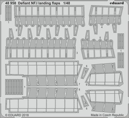 1/48 Aircraft- Defiant NF1 Landing Flaps for ARX (D)