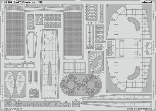 1/48 Aircraft- Su27UB Exterior for HBO (D)