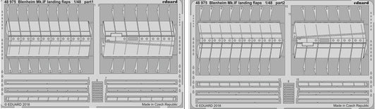 1/48 Aircraft- Blenheim Mk IF Landing Flaps for ARX (D)