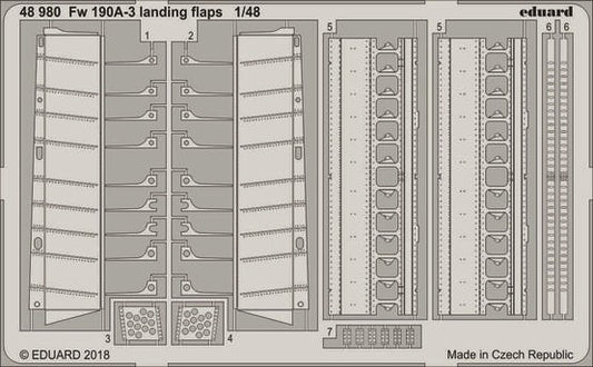 1/48 Aircraft- Fw190A3 Landing Flaps for EDU (D)