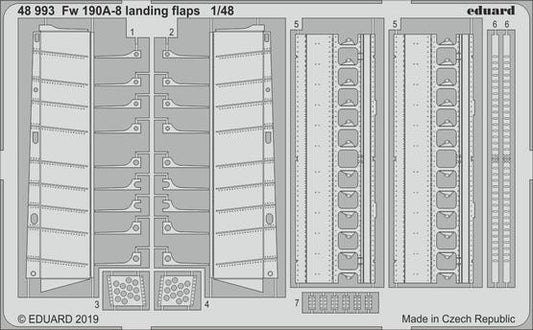 1/48 Aircraft- Fw190A8 Landing Flaps for EDU (D)
