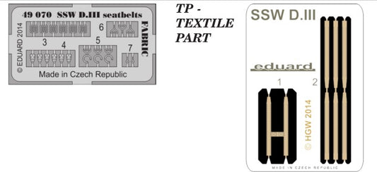 1/48 Aircraft- SSW D III Seatbelts Fabric-Type for EDU (Painted) (D)