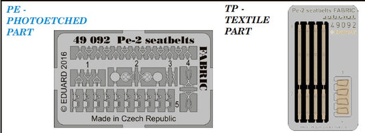 1/48 Aircraft- Pe2 Seatbelts Fabric-Type for ZVE (Painted) (D)