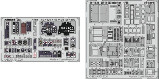 1/48 Aircraft- Bf110E Interior for DML (Painted)(D)