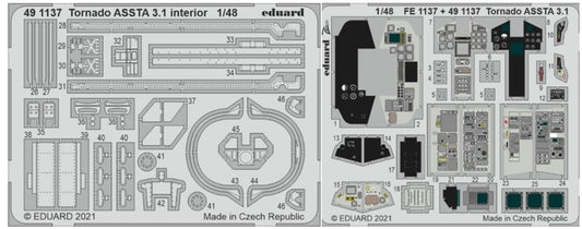 1/48 Aircraft- Tornado ASSTA 3.1 Interior for RVL (Painted)(D)