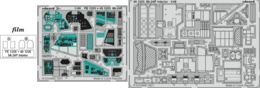1/48 Aircraft- Mi24P Interior for ZVE (Painted)