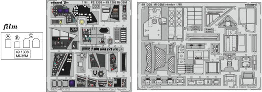 1/48 Aircraft- Mi35M Interior for ZVE (Painted)