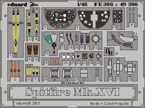 1/48 Aircraft- Spitfire Mk IXc/XVIe for ARX (Painted) (D)