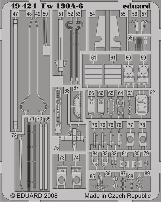 1/48 Aircraft- Fw190A6 for HSG (Painted Self Adhesive) (D)