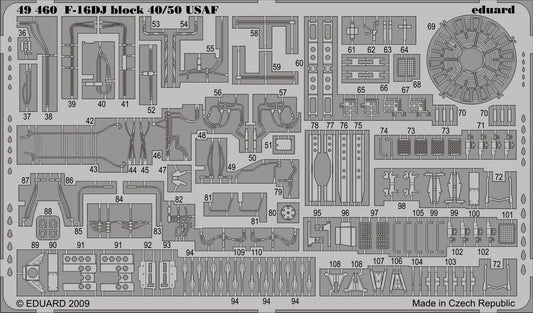 1/48 Aircraft- F16DJ Block 40/50 USAF for KIN (Painted Self Adhesive) (D)