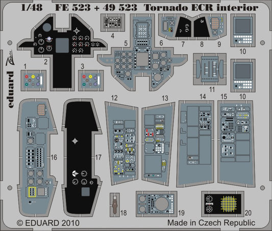 1/48 Aircraft- Tornado ECR Interior for HBO (Painted Self Adhesive) (D)