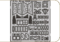 1/48 Aircraft- Mirage B Interior for KIN (Painted Self Adhesive) (D)