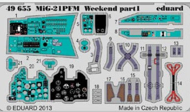 1/48 Aircraft- MiG21PFM Weekend for EDU (Painted)