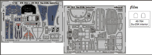 1/48 Aircraft- Su25K Interior for SME (Painted) (D)