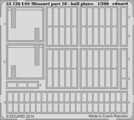 1/200 Ship- USS Missouri Pt.10 Hull Plates for TSM