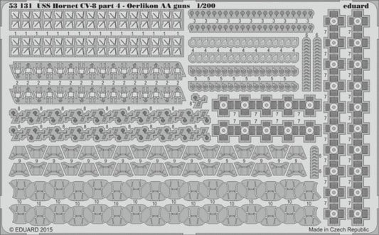 1/200 Ship- USS Hornet CV8 AA Guns Pt.4 for Merit (D)