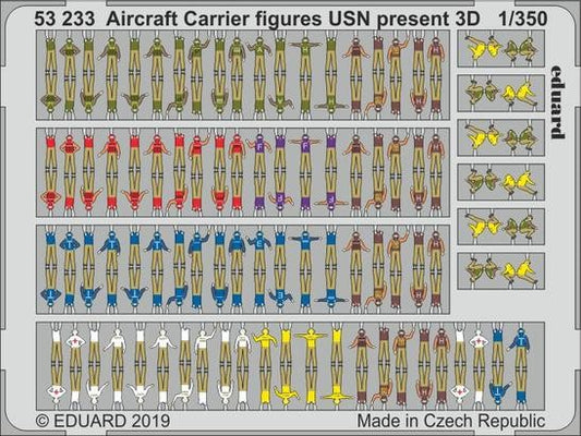 1/350 Ship- USN Present Aircraft Carrier Figures (Painted)