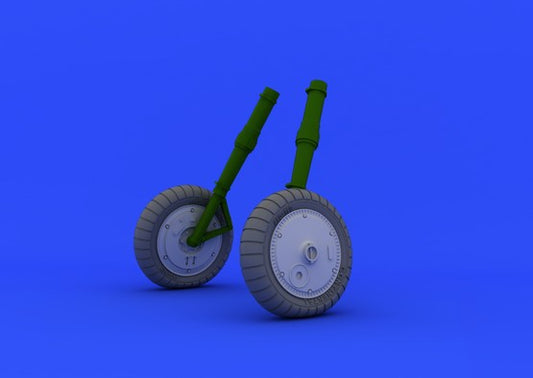 1/32 Aircraft- Bf109G6 Wheels for RVL (Resin)