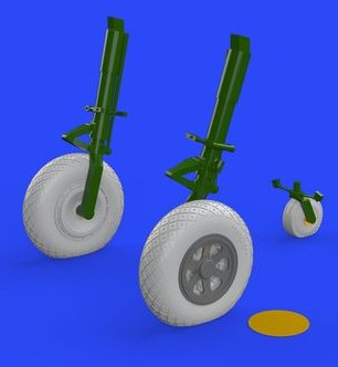 1/32 Aircraft- P47D Wheels for HSG (Photo-Etch & Resin)