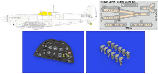 1/24 Aircraft- Spitfire Mk IXc LooKplus for ARX (Mask, Photo-Etch & Resin)