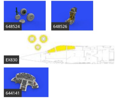 1/48 Aircraft- F104 ASA LooKplus for KIN (Mask, Photo-Etch & Resin)