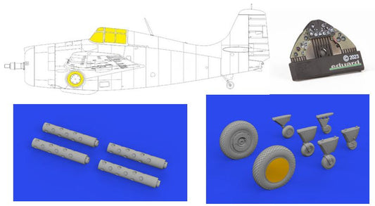 1/48 Aircraft- FM2 LooKplus for EDU (Mask, Photo-Etch & Resin)
