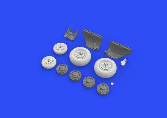 1/48 Aircraft- MiG23BN Wheels for TSM (Photo-Etch & Resin)(D)