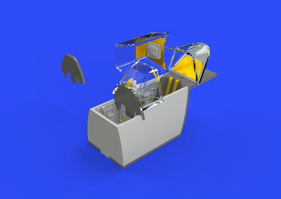 1/48 Aircraft- Bf109F Cockpit for EDU (Photo-Etch & Resin) (D)