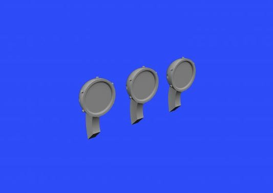 1/48 Aircraft- P51D Rear View Mirrors for ARX (Resin)