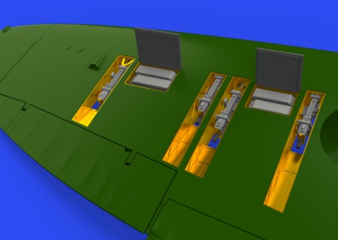 1/48 Aircraft- Spitfire Mk IIa Gun Bays for EDU (Photo-Etch & Resin)(D)