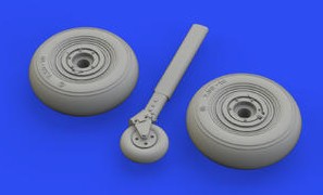 1/48 Aircraft- Spitfire Mk V Wheels for EDU (Mask & Resin)