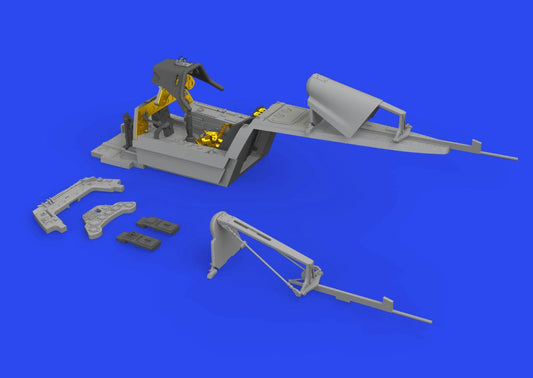 1/48 Aircraft- Fw190F8 Cockpit for EDU (Photo-Etch & Resin)