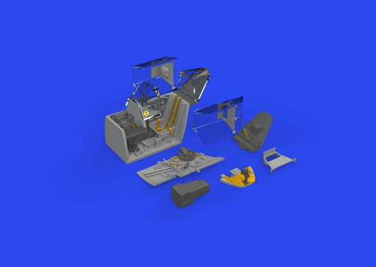 1/48 Aircraft- Bf109G6 Cockpit for EDU (Photo-Etch & Resin)