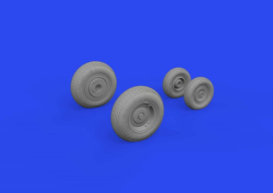 1/48 Aircraft- Mi8MT Wheels for TSM (Mask & Resin)
