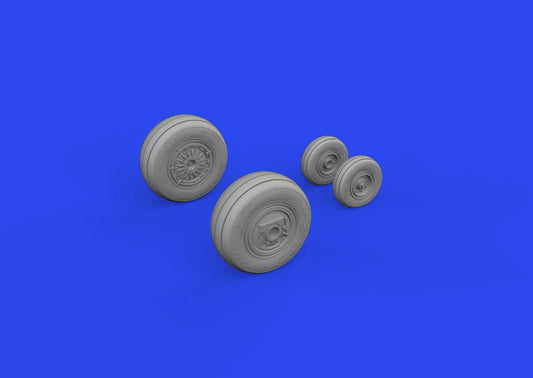 1/48 Aircraft- F4E Wheels for MGK (Mask & Resin)