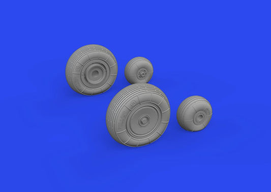 1/48 Aircraft- Mi4 Wheels for TSM (Mask & Resin)