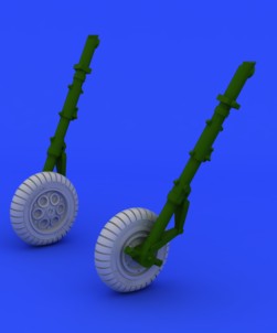 1/72 Aircraft- Fw190A Early Wheels for EDU (Resin) (D)