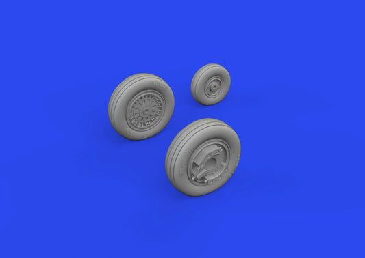1/72 Aircraft- L39 Wheels for EDU (Mask & Resin)