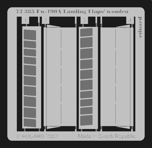 1/72 Aircraft- Fw190A Landing Flaps/Wooden Type for TAM(D)