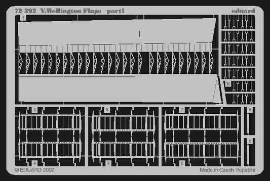 1/72 Aircraft- Wellington Flaps for MPM (D)