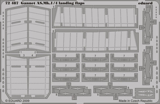 1/72 Aircraft- Gannet AS Mk 1/4 Landing Flaps for RVL (D)