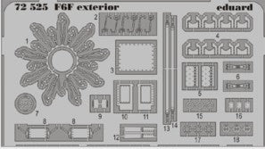 1/72 Aircraft- F6F Exterior for DML(D)