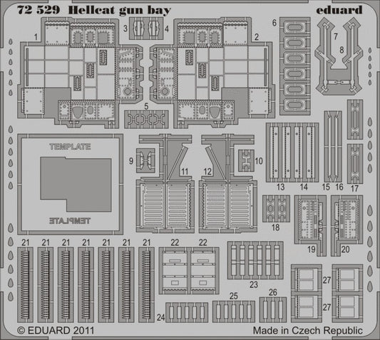 1/72 Aircraft- Hellcat Gun Bay for EDU (D)