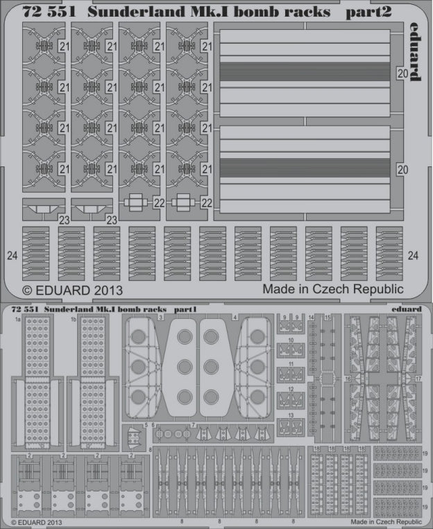 1/72 Aircraft- Sunderland Mk I Bomb Racks for ITA(D)