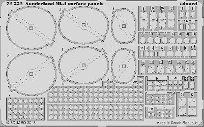 1/72 Aircraft- Sunderland Mk I Surface Panels for ITA (D)
