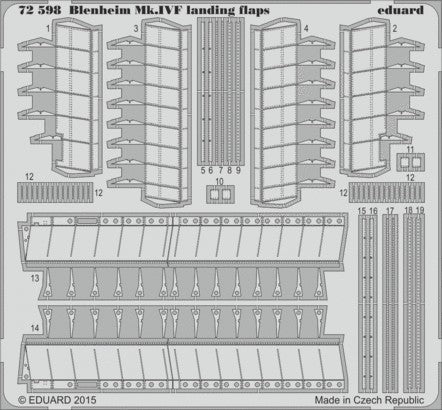 1/72 Aircraft- Blenheim Mk IVF Landing Flaps for ARX (D)
