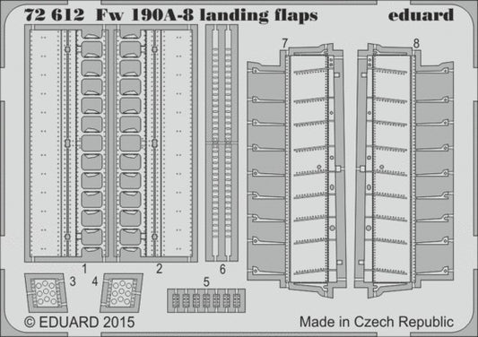 1/72 Aircraft- Fw190A8 Landing Flaps for EDU
