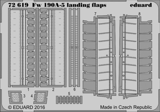 1/72 Aircraft- Fw190A5 Landing Flaps for EDU (D)