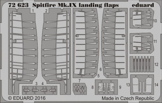 1/72 Aircraft- Spitfire Mk IX Landing Flaps for EDU(D)